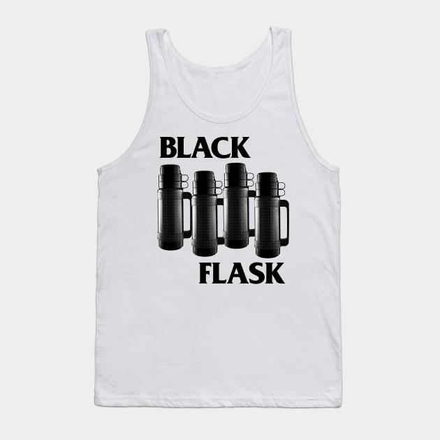 Black Flask - Black Flag Parody Design Tribute Tank Top by DankFutura